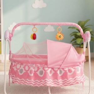 বেবি রকার অটোমেটিক ক্র্যাডল ইলেকট্রিক দোলনা বেড