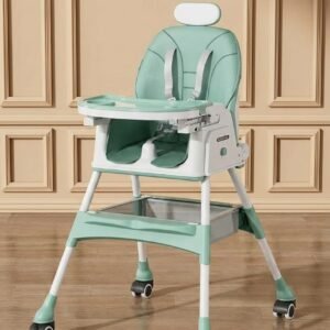 4-in-1 Baby Feeding High Chair [  আকাশী কালার ]