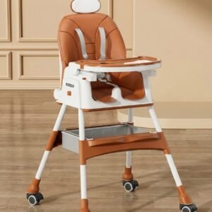 4-in-1 Baby Feeding High Chair [ কফি কালার ]